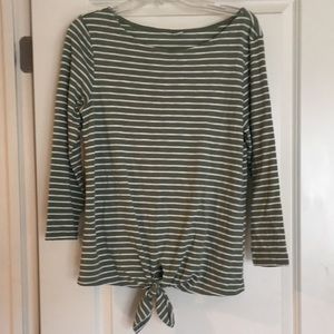 Striped Green Top
